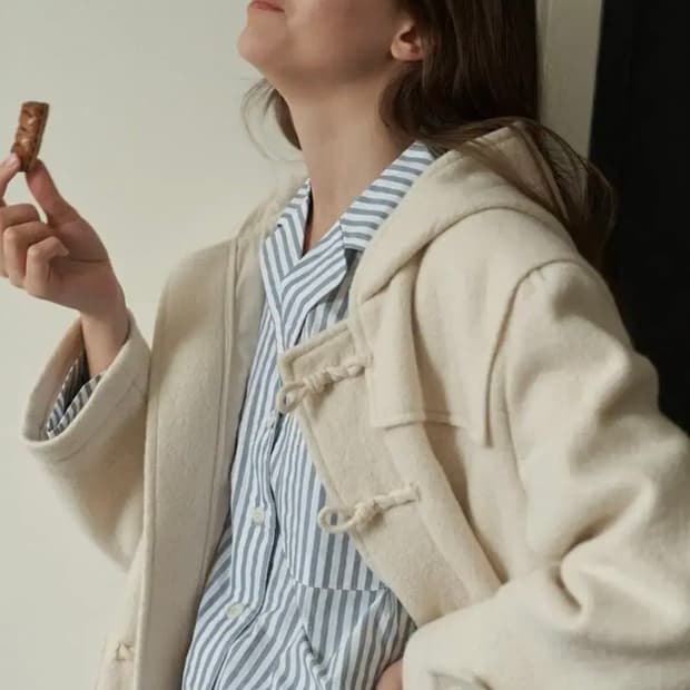 베뉴먼트 더플코트 에크루