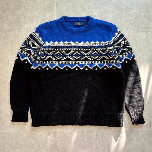 폴로 랄프로렌 페어아일 캐시미어 스웨터 L(100~105)