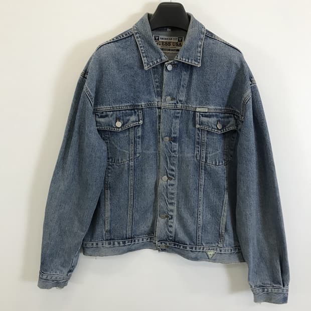 게스 USA 90s 데님 트러커자켓 [XL]