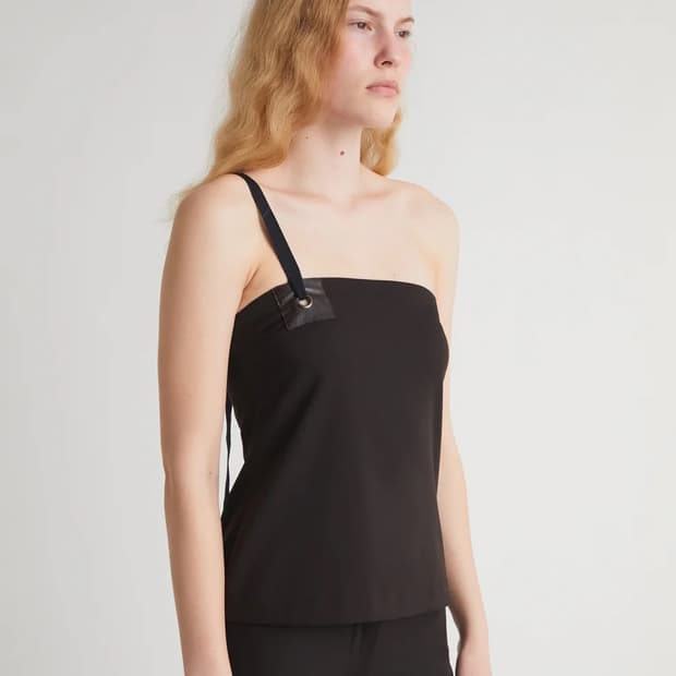 [XS,S,M,L]팔로마울 Lali 슬리브리스 탑/브라운