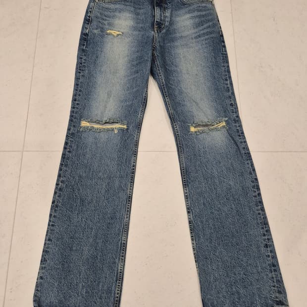 [SATUR] 디스트로이드 첼시 데님 팬츠