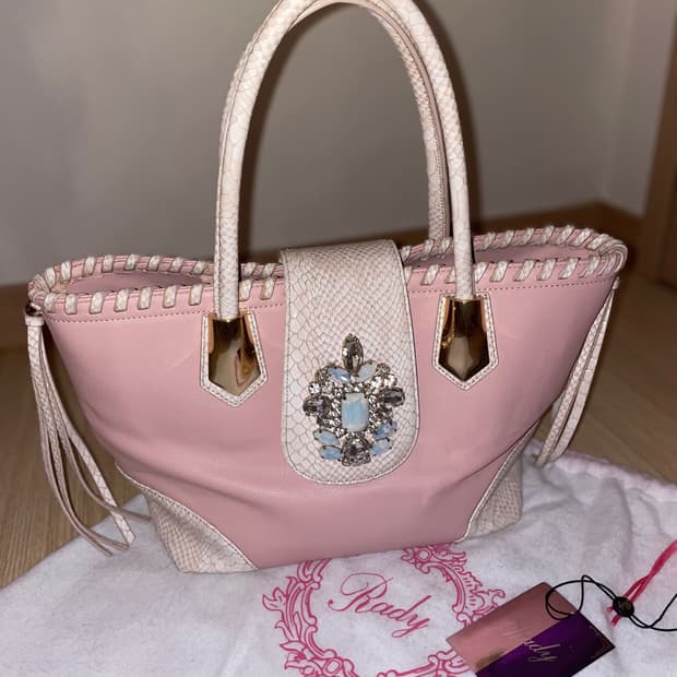 Rady 핑크 쥬얼리 갸루 토트백