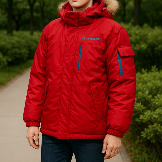 네파 이젠벅 구스다운 패딩 레드_105