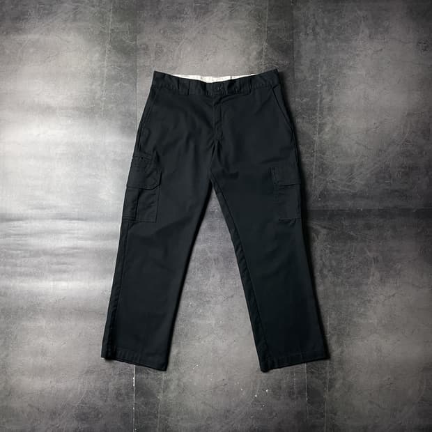 DICKIES 디키즈 빈티지 블랙 카고 워크 팬츠 A00844