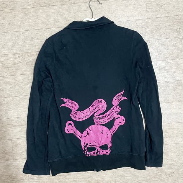 ALGONQUINS 핑크해골 면집업