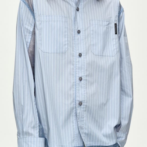 앤더슨벨 APROL ORGANZA PANEL SHIRT
