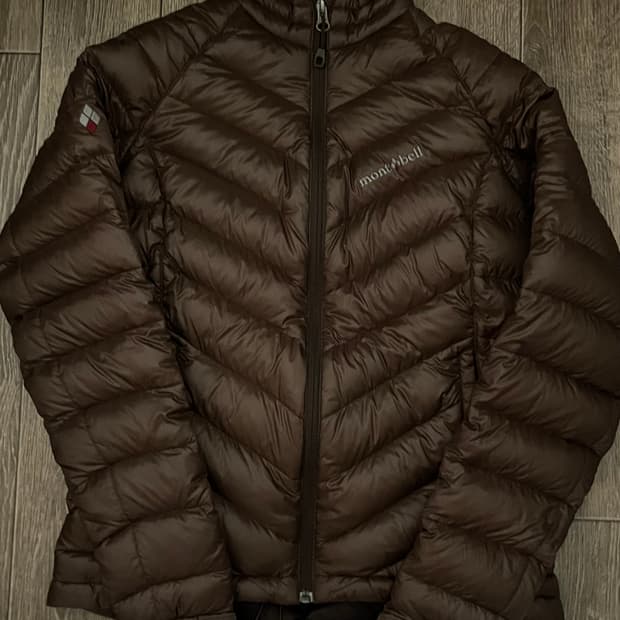 몽벨 브라운 경량패딩 s