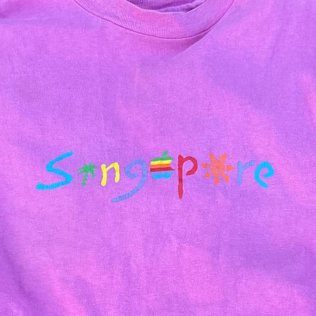 Vintage 80s apple t XL