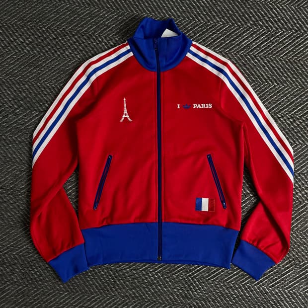 아디다스 파리 빅로고 크롭 트랙탑 져지o 3362