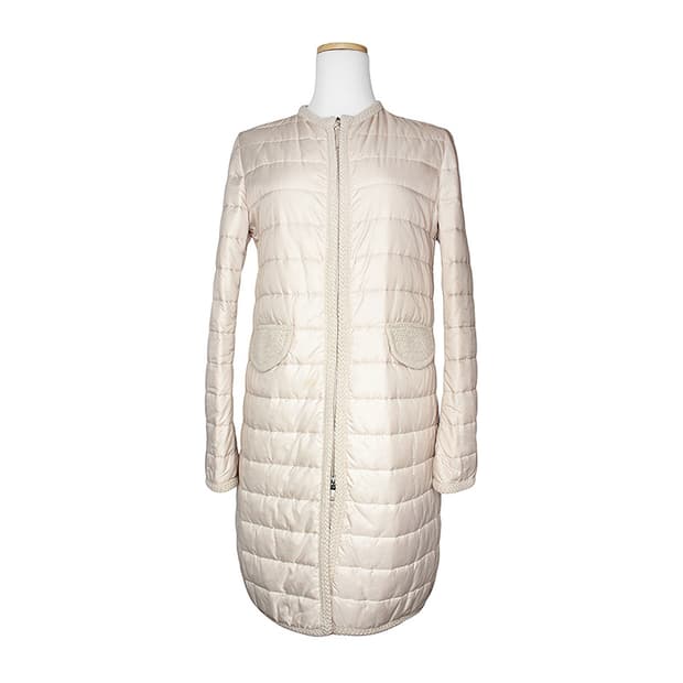 에르마노 설비노 베이지 경량 패딩 코트 44