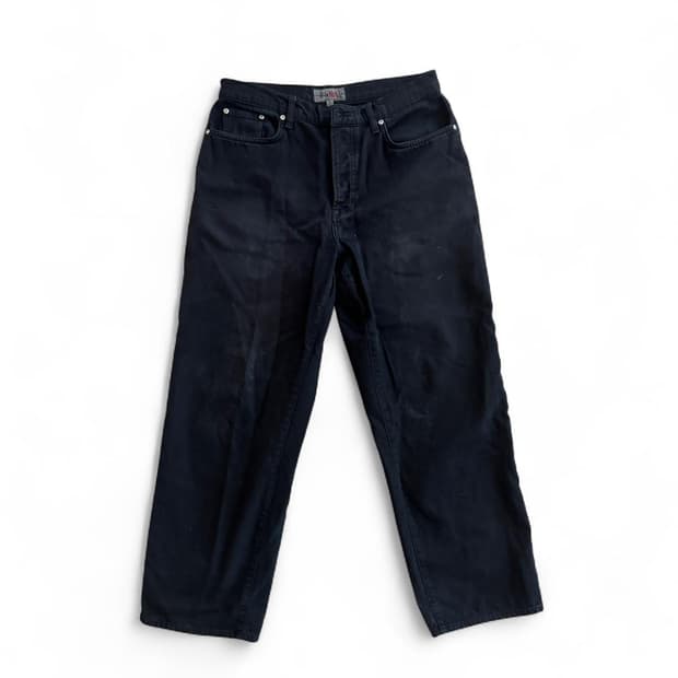 스투시 워시드 캔버스 빅 올 진 블랙