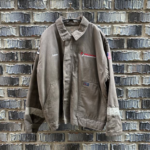 오일필드 빈티지 워크자켓 방염