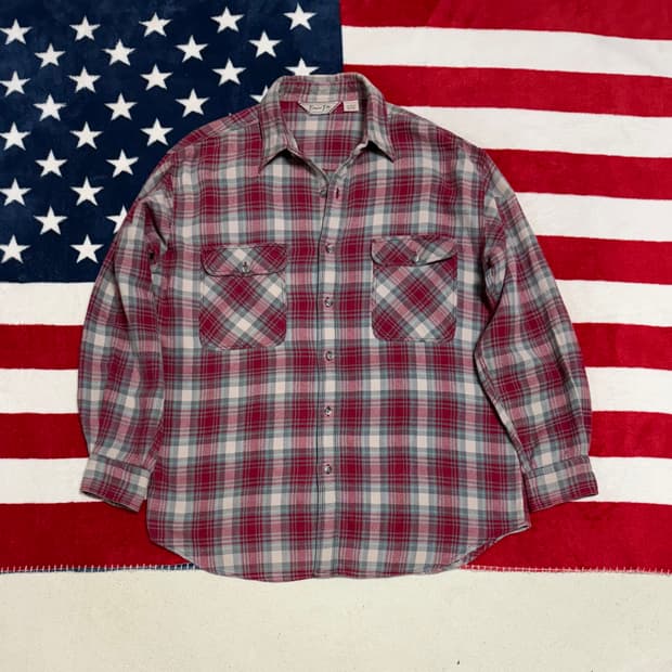 플란넬셔츠 빈티지플란넬셔츠 flannel shirt 빈티지 아메리칸캐주얼
