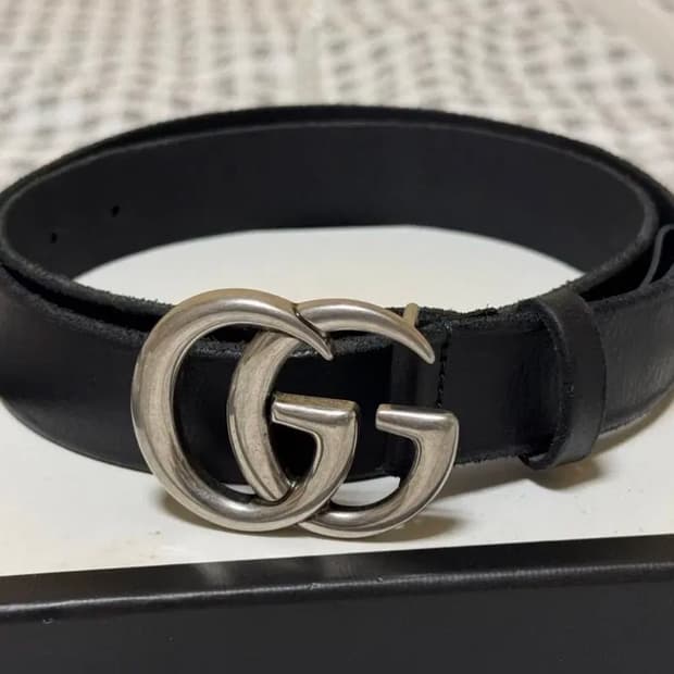 구찌 마몽트 벨트 은장 백화점 상품 새상품급