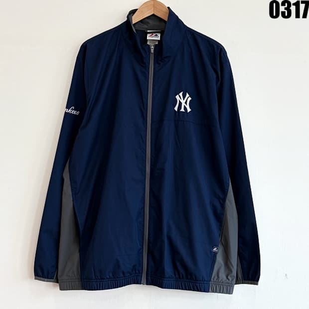 마제스틱 뉴욕 양키스 바람막이 자켓 XL 0317
