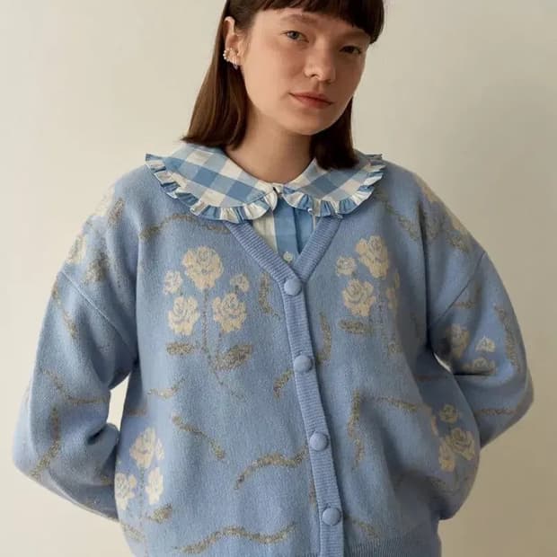 시눈 스카이블루 가디건