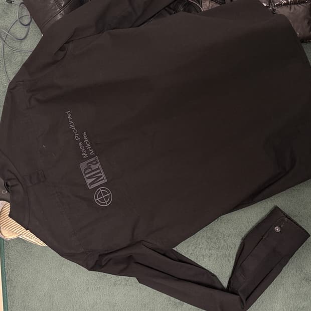 플라스틱프로덕트 집업 셔츠 S 블랙 