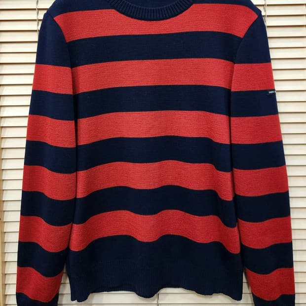 (새상품급)세인트제임스 단가라 니트s