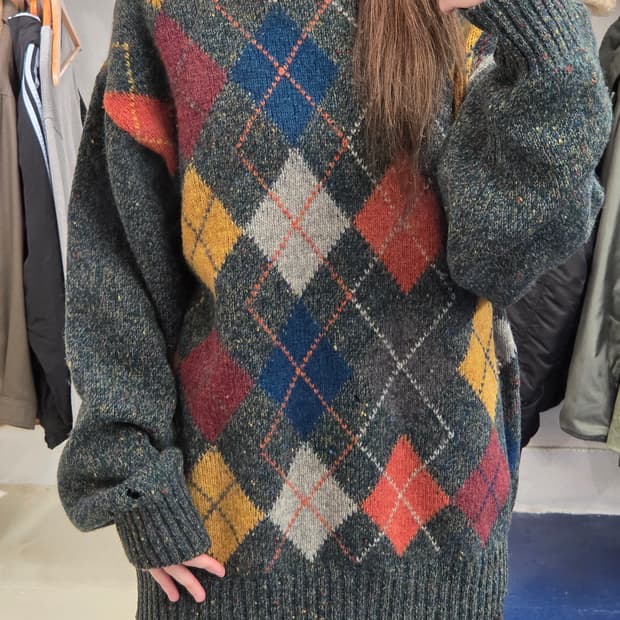 1990s Kerry Ireland 아일랜드 아가일 니트