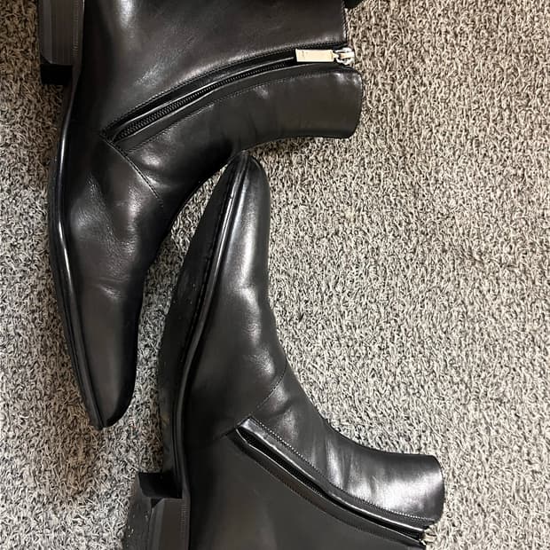 [41.5] Saint Laurent 카프 스킨 앵클부츠