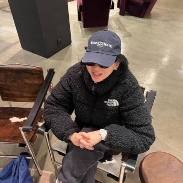 노스페이스 눕시 셰르파 패딩 블랙 (제니 패딩)