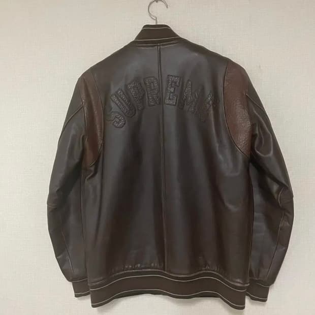 슈프림 소가죽 자켓 M