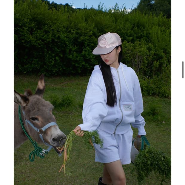 Freckle 베이직 로고 후디 멜란지