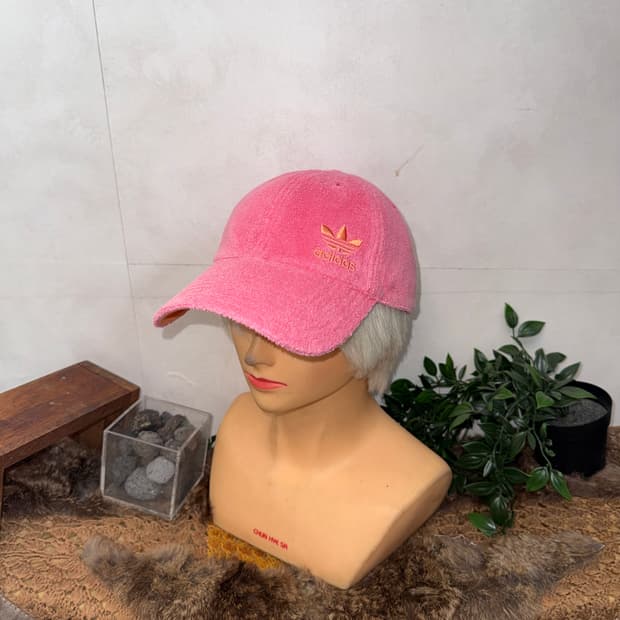 Adidas pink terry towel firebird 볼캡