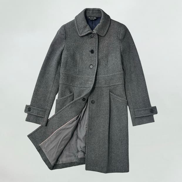 폴스미스 핀턱 디테일 울 코트