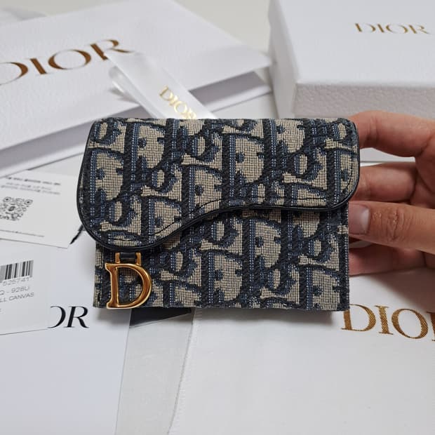 [100%/정품] 디올 새들 오블리크 아코디언 지갑,디올지갑,디올카드지갑