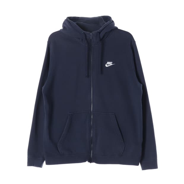 나이키 NSW 클럽 플리스 후드 집업 네이비 L