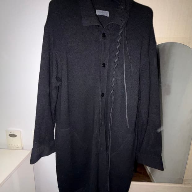 요지야마모토 뿌루옴므 22fw 니트 코트