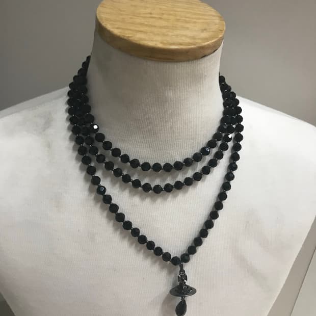 Vivienne Westwood three row orb necklace