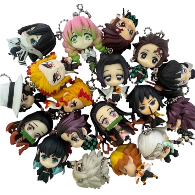 귀멸의 칼날 고전 피규어 마스코트 볼체인 키링