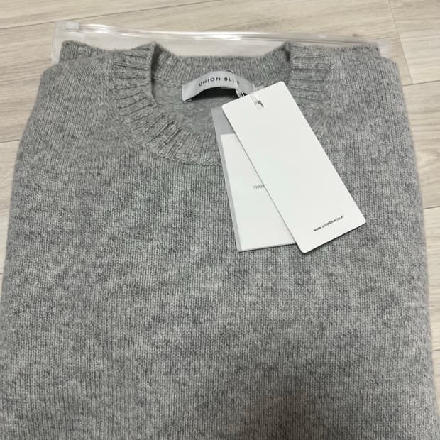 유니온블루 캐시미어 울 크루넥 니트 v2