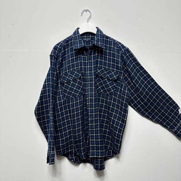 유니클로 플란넬 체크 셔츠