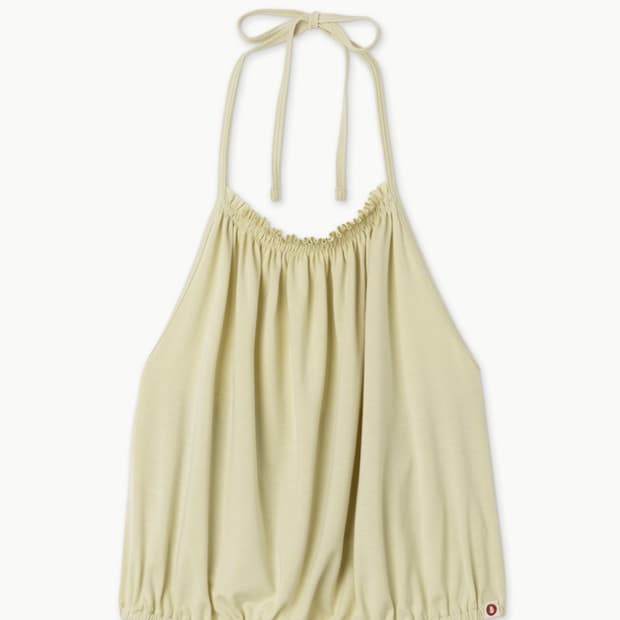 부디무드라 리플 홀터 탑 S yellow beige