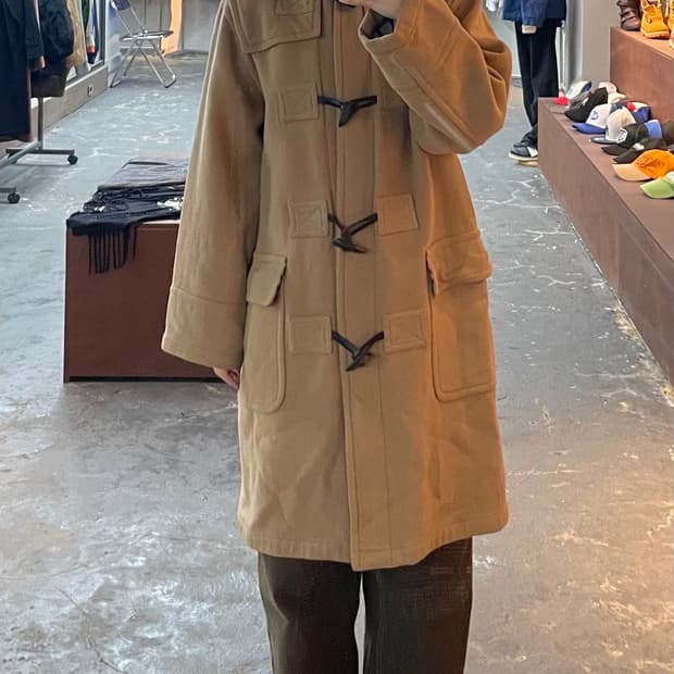 버버리 블루라벨 울 더플코트 H1139