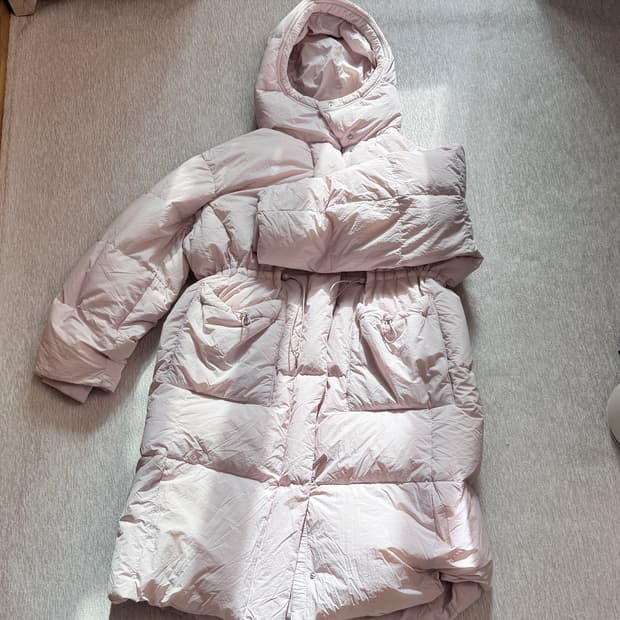 스케쳐스 에어리다운 롱패딩 (핑크)