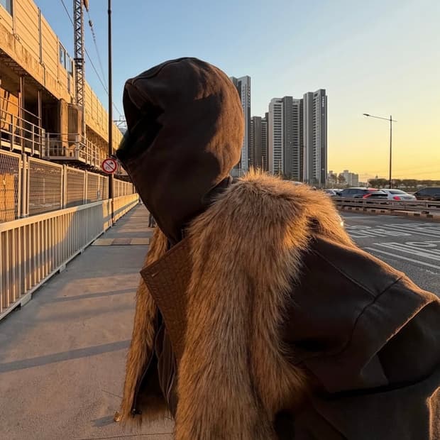 [1회착] 앤더슨벨 리버시블 퍼 베스트