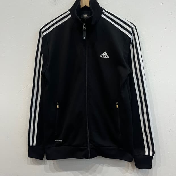 아디다스 자수로고 트랙탑 져지 블랙 