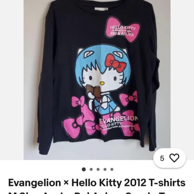 에반게리온 키티 콜라보 롱슬리브