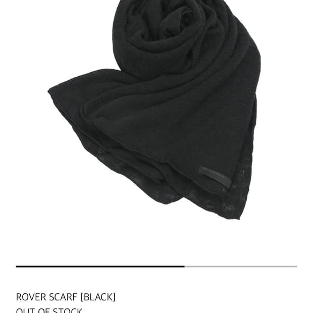 산산기어 로버 스카프 블랙 