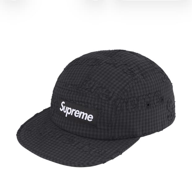 Supreme 26SS Monogram Gingham Camp Cap