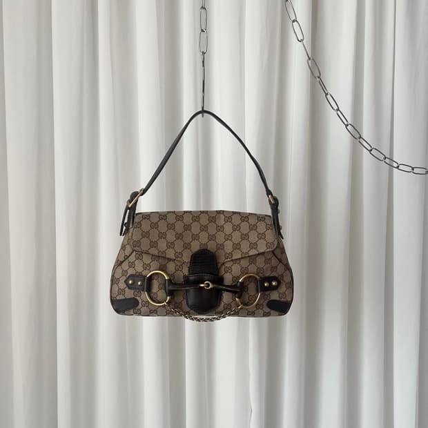 구찌 1995 홀스빗 체인 숄더백