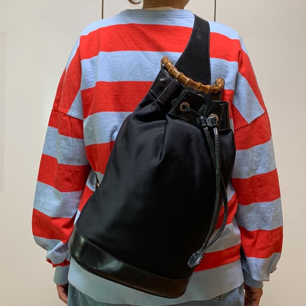 GUCCI 구찌 뱀부 슬링백팩(유니색스)