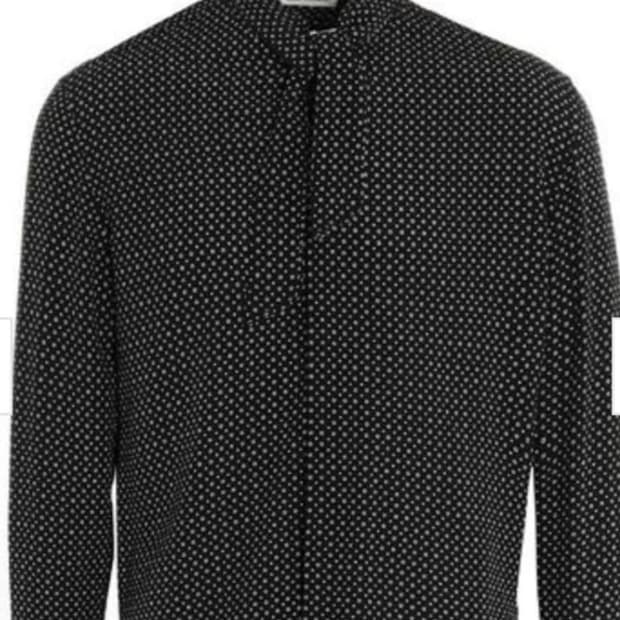 Saint Laurent Polka-dot Print bow  Silk 