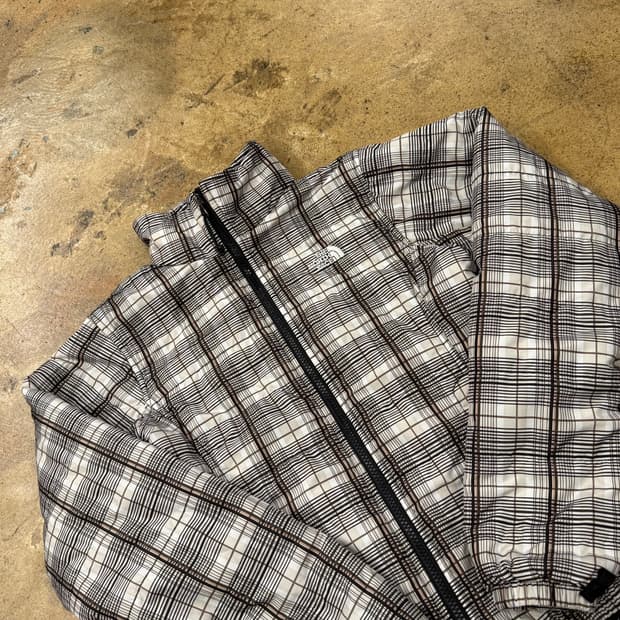 [정품/S] 노스페이스 체크 패딩 점퍼 b8