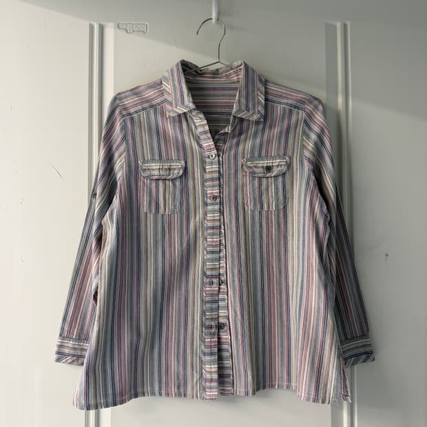 일본빈티지 멀티컬러 웨스턴 숏셔츠