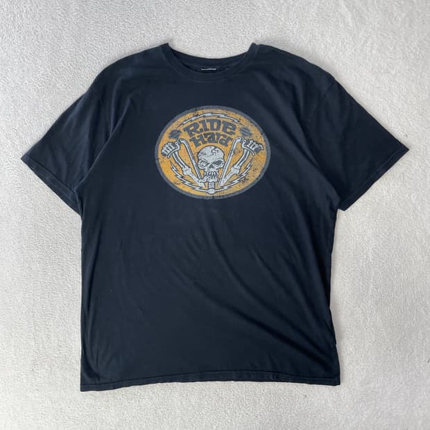 할리데이비슨 스컬 반팔티셔츠